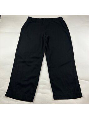 Old Navy Black Linen Blend Wide Leg Lounge Pant XXL
